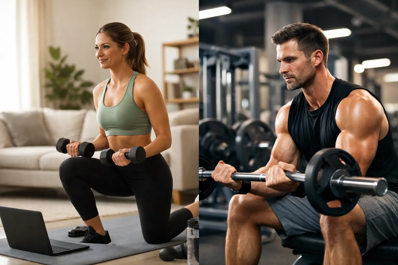 Home Workouts Versus Gym for Real Results